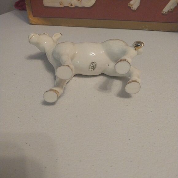 Vintage Bon Ton Jade Porcelain Nativity Animals Camel Cow Donkey Christmas Set 3 - Picture 16 of 16